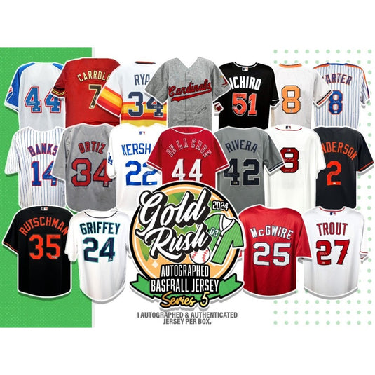 2024 Gold Rush Autographed Baseball Jersey Series 5