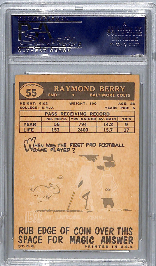 1959 Topps Raymond Berry #55 PSA 5.5