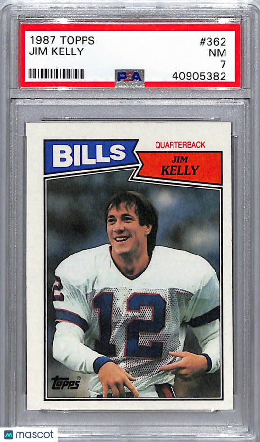 1987 Topps Jim Kelly #362 PSA 7