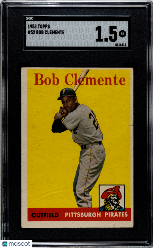 1958 Topps Bob Clemente #52 SGC 1.5