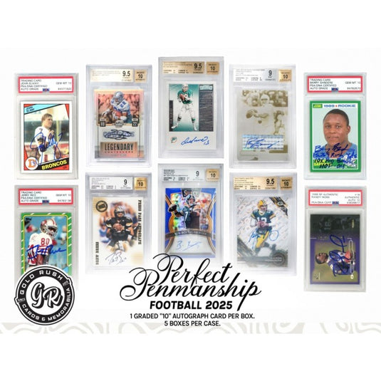 2025 Gold Rush Perfect Penmanship Football Box