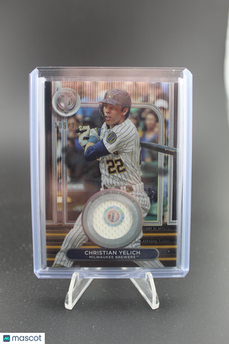 2023 Topps Tribute #SOA-CY Christian Yelich Stamp of Approval Relics #/199