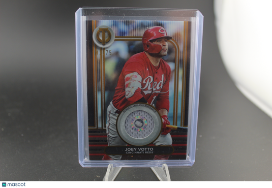 2024 Topps Tribute #SOA-JV2 Joey Votto Stamp of Approval Relics Gold #/75