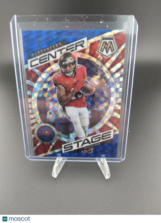 2023 Mosaic Football Mike Evans Center Stage Blue Mosaic SN/99 Buccaneers