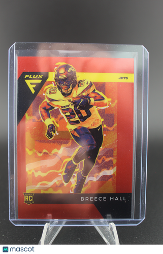 2022 Panini Chronicles #FX-5 Breece Hall Flux Rookies Red #/99