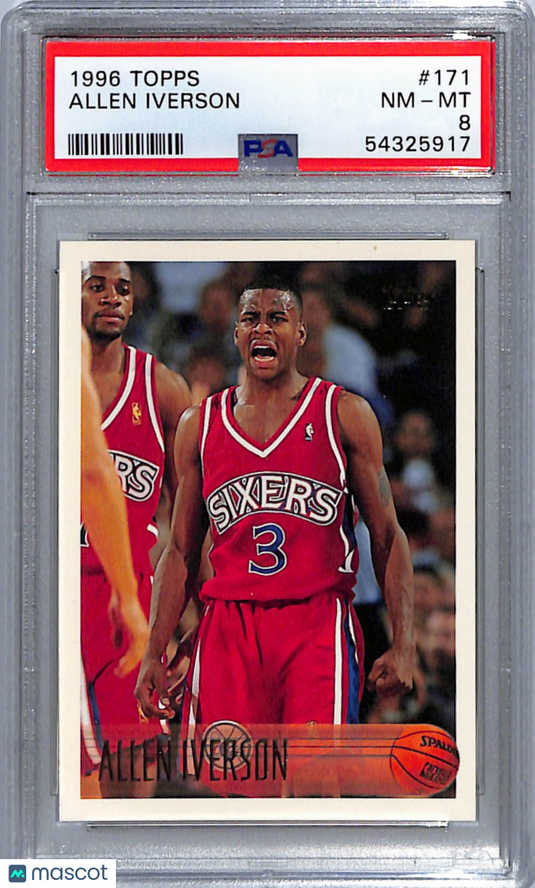 1996 Topps Allen Iverson #171 PSA 8