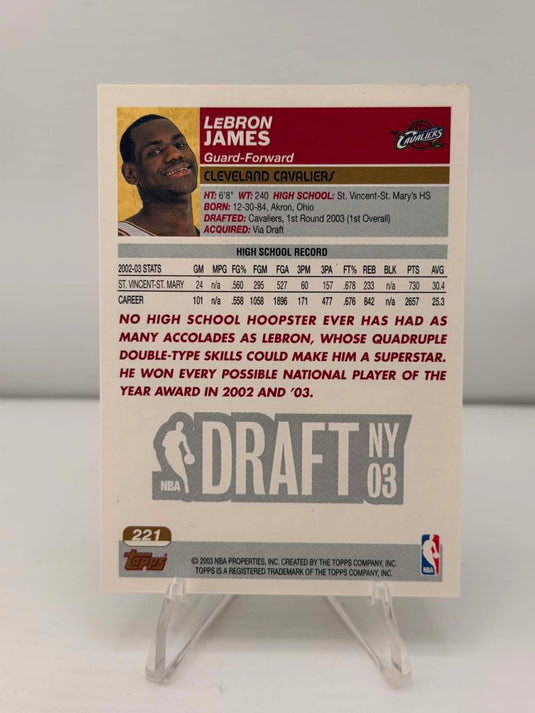 2003 Topps LeBron James