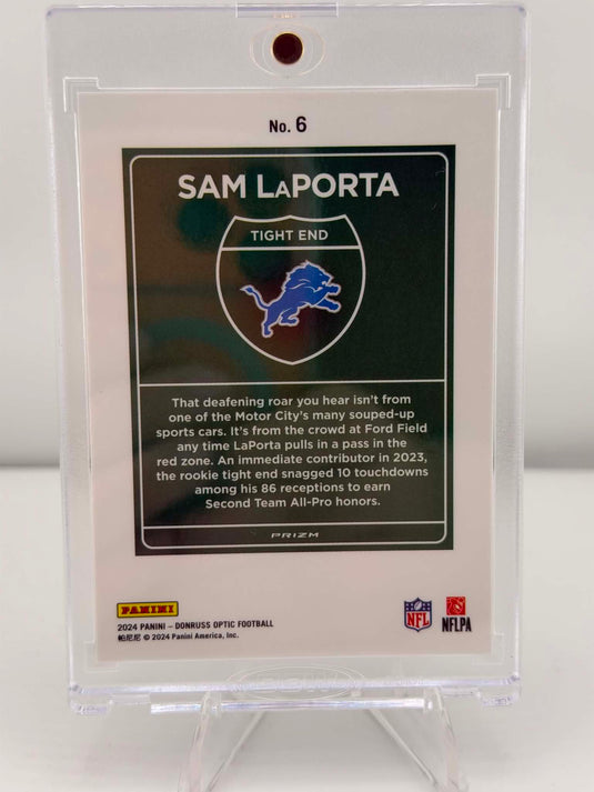 2024 Panini Donruss Optic Downtown Sam LaPorta #6