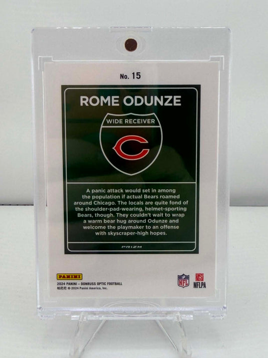 2024 Panini Donruss Optic Downtown Rome Odunze #15 RC