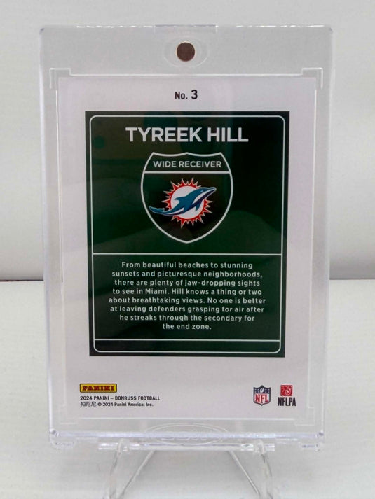 2024 Panini Donruss Downtown Tyreek Hill #3