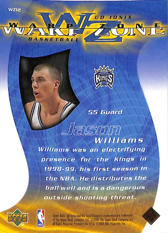 2000 Upper Deck Ionix Warp Zone Jason Williams