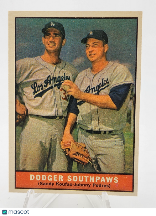 1961 Topps Sandy Koufax Johnny Podres #207