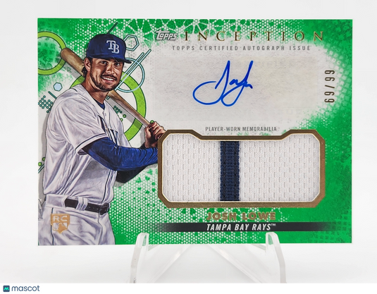 2022 Topps Inception Josh Lowe #IAP-JLO Autograph /99 Player-worn RC