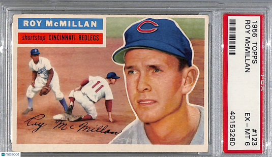 1956 Topps Roy Mcmillan #123 Gray Back PSA 6