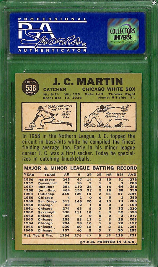 1967 Topps J. C. Martin