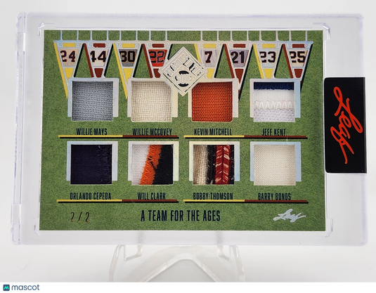 2025 Leaf A Team For The Ages Bonds  Mays Willie McCovey
