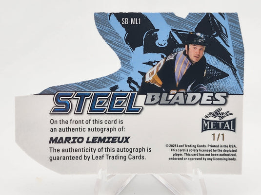 2025 Leaf Metal Steel Blades Mario Lemieux