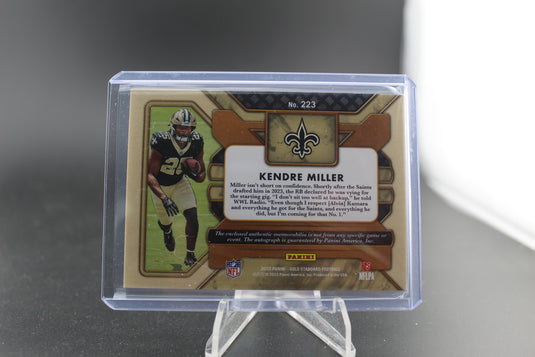 2023 GOLD STANDARD #223 KENDRE MILLER AUTO PATCH SN/199