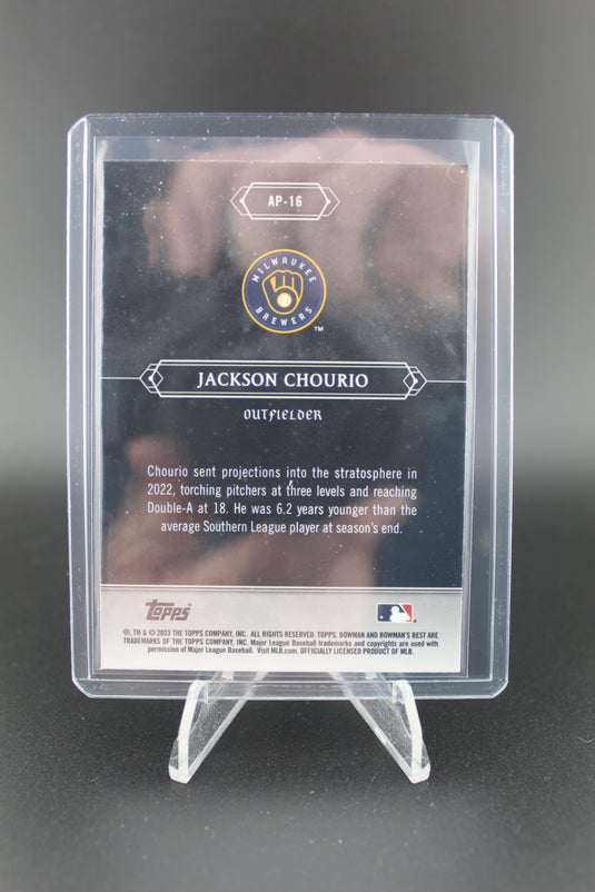 2023 Bowman's Best #AP-16 Jackson Chourio Astral Projections