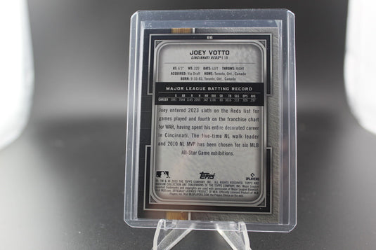 2023 Topps Museum Collection #86 Joey Votto Ruby #/50