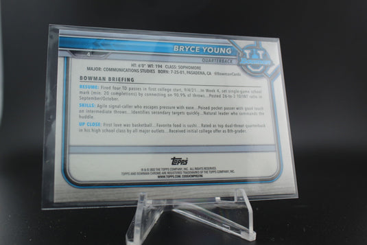 2022 BOWMAN CHROME #4 BRYCE YOUNG NEAR MINT OR BETTER
