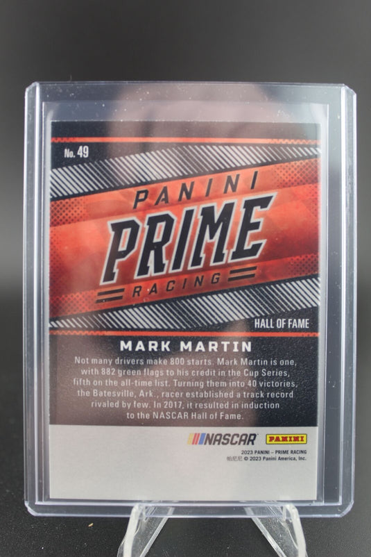 2023 Panini Prime #49 Mark Martin #/49