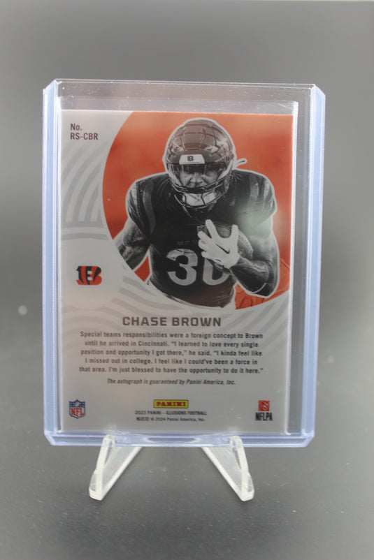 2023 Panini Illusions #RS-CBR Chase Brown Rookie SIgns