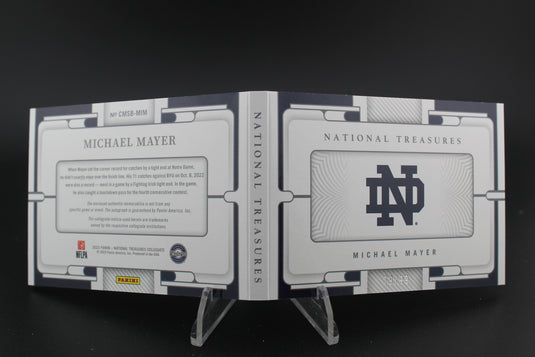 National Treasures #CMSB-MIM Michael Mayer BOOKLET SN/99 PATCH AUTO