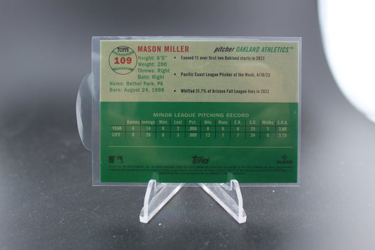 2023 Topps Chrome Platinum Anniversary #109 Mason Miller Topps Refractor #/499