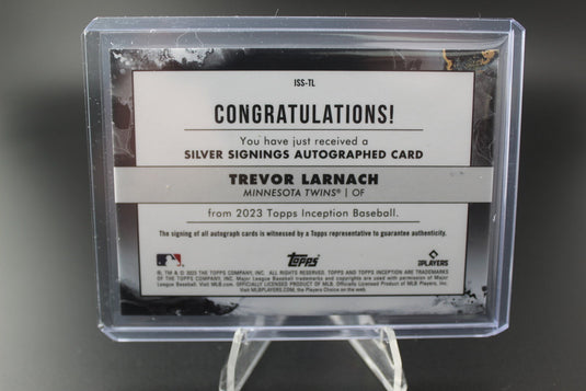 2023 INCEPTION #ISS-TL TREVOR LARNACH SILVER SIGNINGS /99 AUTO