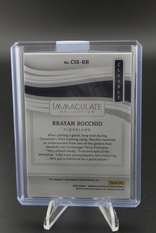 2023 IMMACULATE #CIS-BR BRAYAN ROCCHIO /25 AUTO Near mint or better