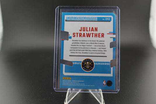 2023-24 Donruss #242 Julian Strawther Silver Die Cut Press Proof #/75