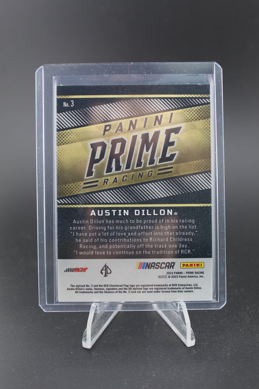 2023 Panini Prime #3 Austin Dillon #/49