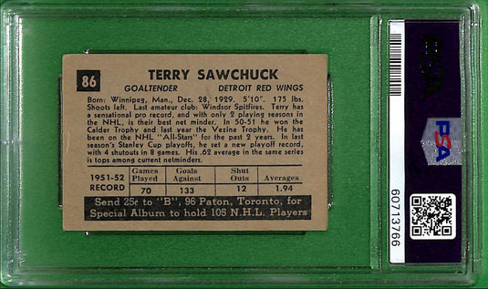1952 Parkhurst Terry Sawchuck