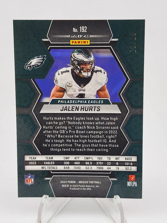 2023 Panini Mosaic Football Jalen Hurts #192 Pink /20