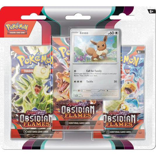 Pokemon Trading Card Game: Scarlet and Violet - Obsidian Flames Three Booster Blister