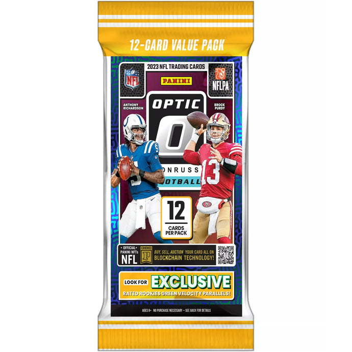 2023 Panini Donruss Optic Football Trading Cards Fat Pack