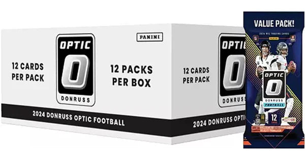 2024 Panini Donruss Optic Football Trading Cards Fat Pack 12ct Box
