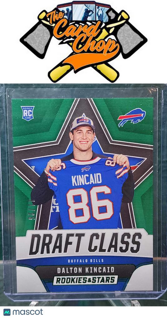 2023 Panini Rookies & Stars #DC-5 Dalton Kincaid Draft Class /25 green