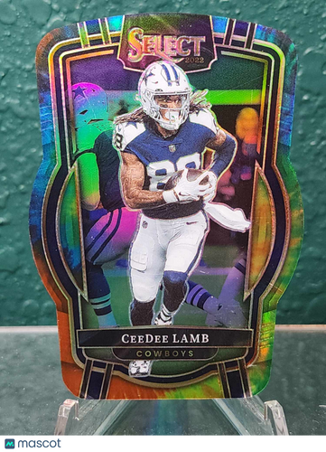 2022 Panini Select #273 CeeDee Lamb Tie-Dye Prizm Die Cut #/25