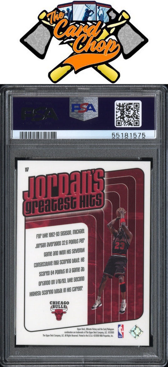 1999 Ultimate Victory #117 Michael Jordan Ultimate Collection PSA 10