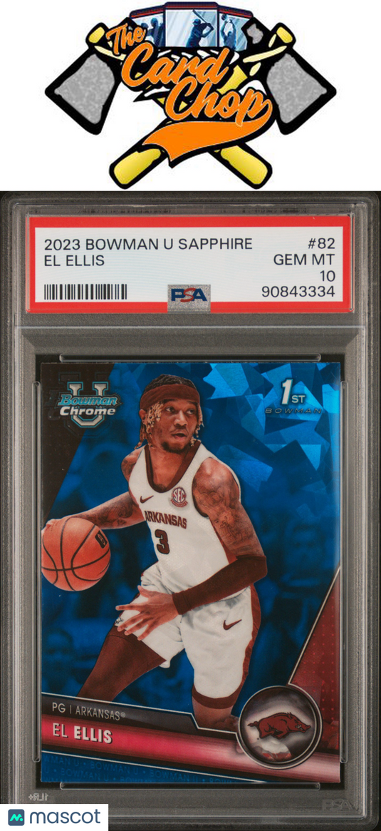 2023 Bowman University Chrome Sapphire #82 El Ellis PSA 10