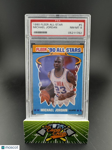 1990 Fleer All-Stars #5 Michael Jordan PSA 8