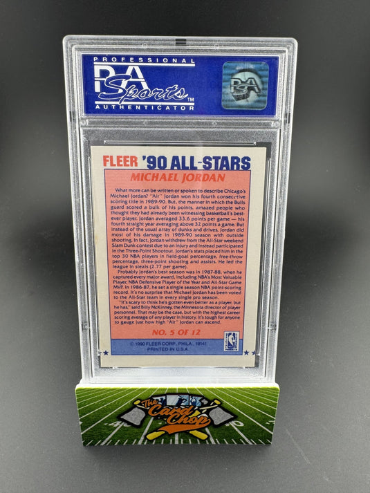 1990 Fleer All-Stars #5 Michael Jordan PSA 8