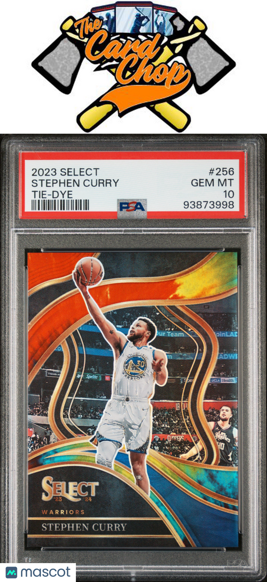 2023 Panini Select #256 Stephen Curry Tie-Dye Prizm PSA 10