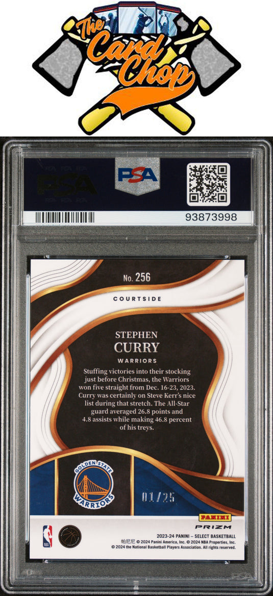 2023 Panini Select #256 Stephen Curry Tie-Dye Prizm PSA 10