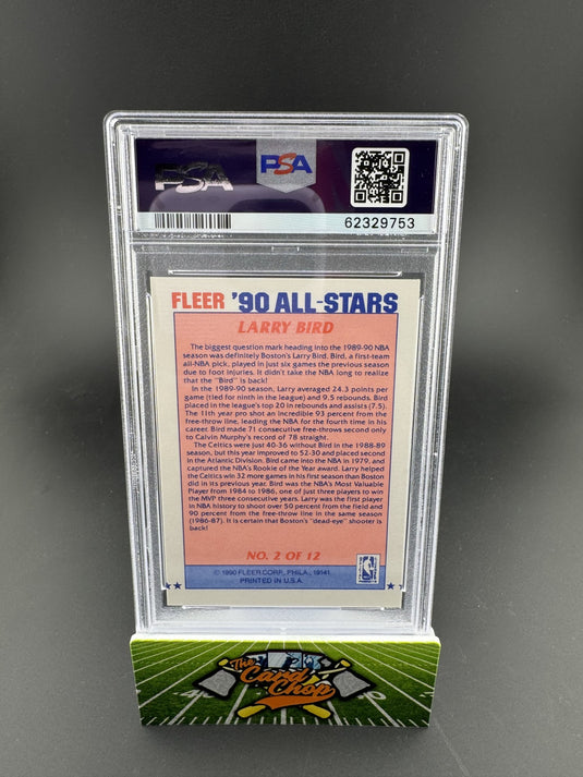 1990 Fleer All-Stars #2 Larry Bird PSA 9