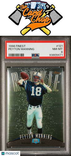 1998 Finest #121 Peyton Manning PSA 8