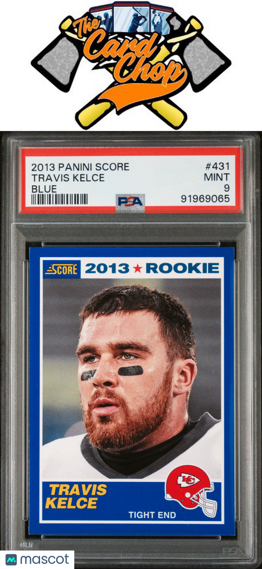 2013 Panini Score #431 Travis Kelce Blue PSA 9