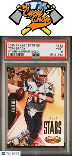 2015 Panini Certified Stars #S32 Tom Brady Stars-Mirror Gold PSA 9